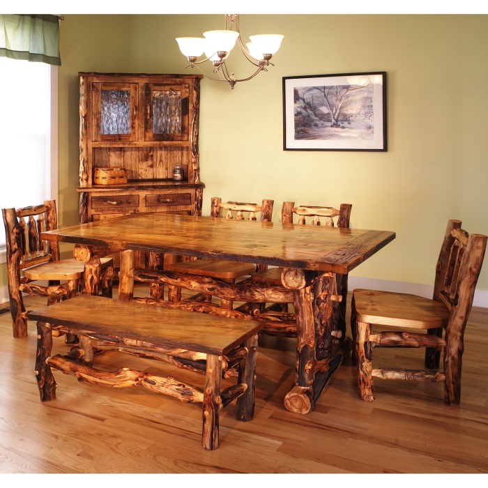 Log Cabin Dining Room Tables